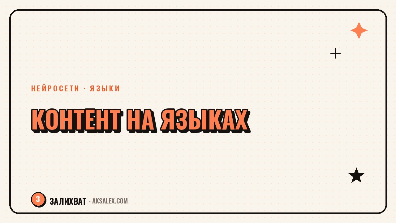 Мультиязычный контент: посты для разных стран