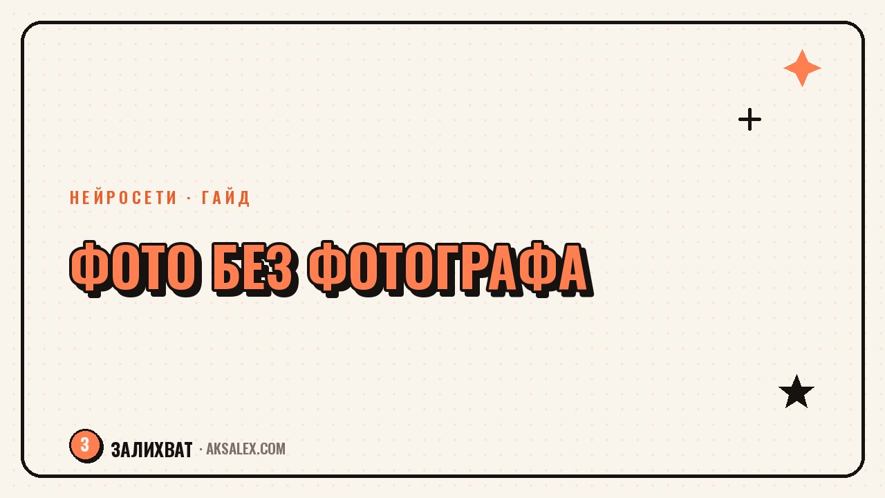 Нейросети для фото-контента без фотографа