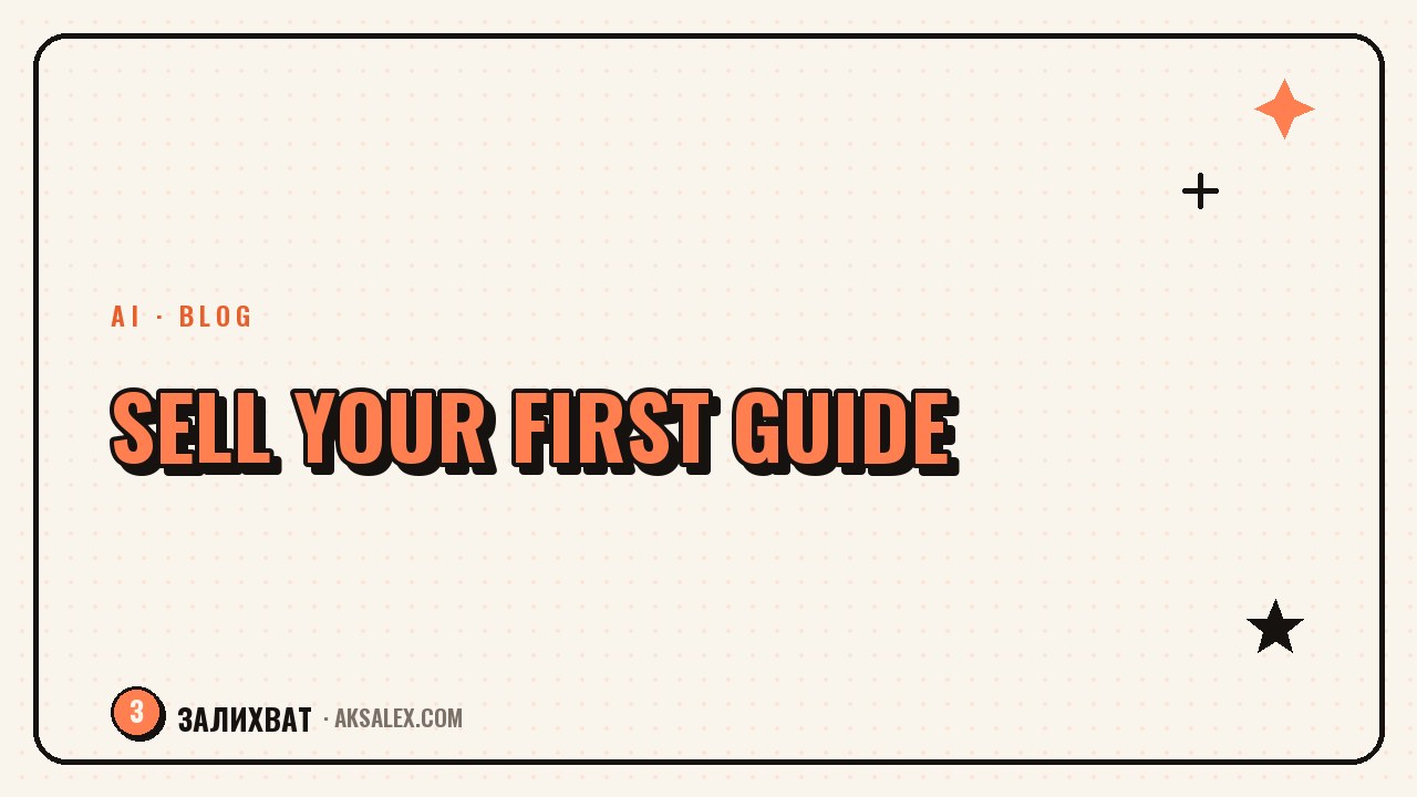 How to Create and Sell a Guide with AI